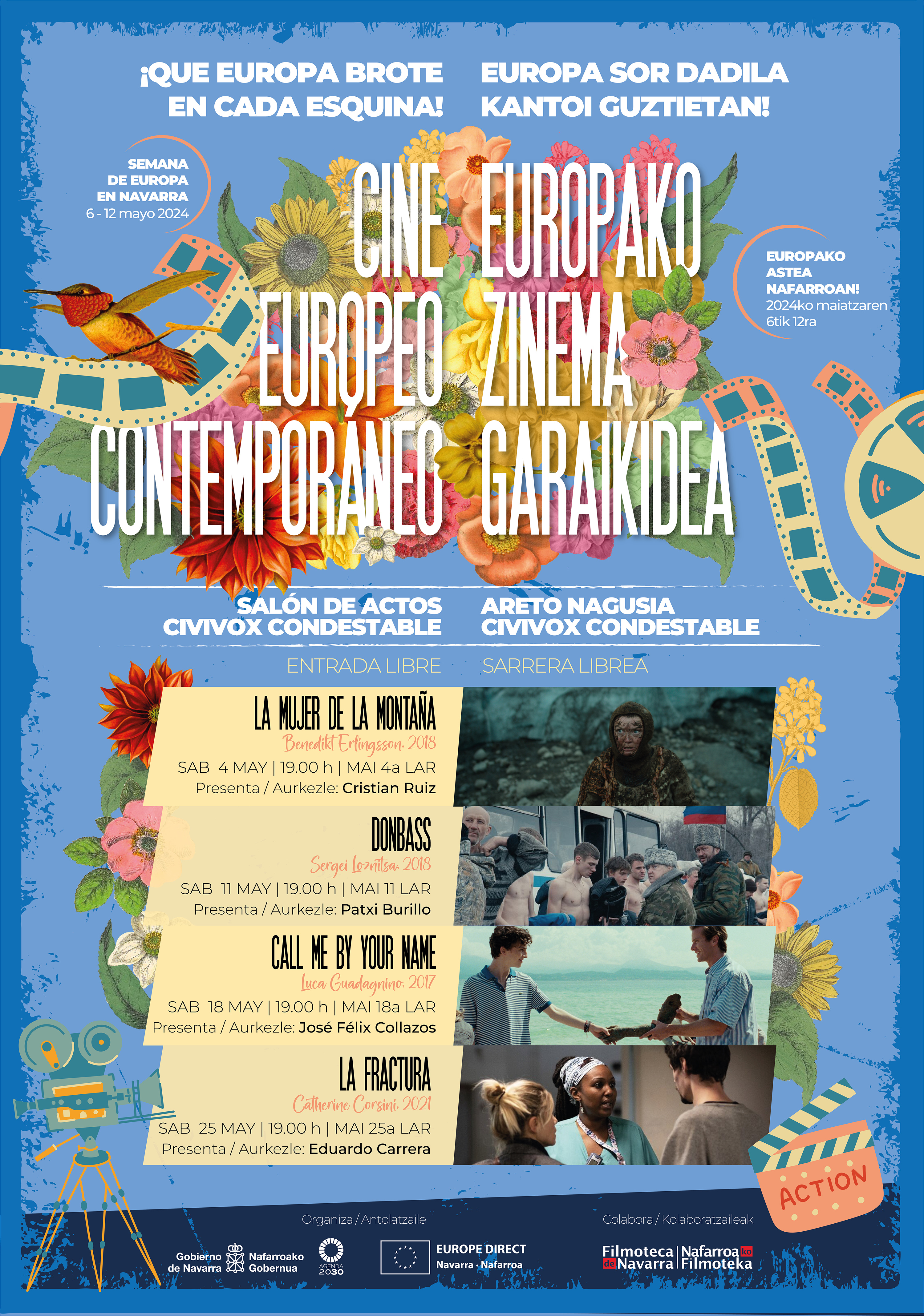 imagen Cartel del ciclo de cine de la Semana de Europa